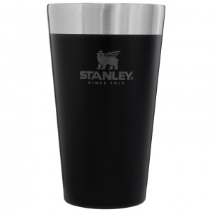 Stanley Adventure Stacking Stainless Steel Beer Pint | 16oz Tumbler Matte Black | YDP927186
