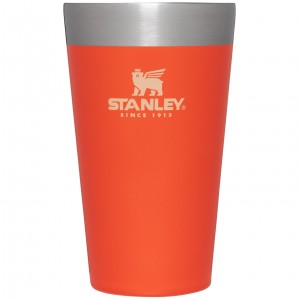 Stanley Adventure Stacking Stainless Steel Beer Pint | 16oz Tumbler Tigerlily | IAH143876