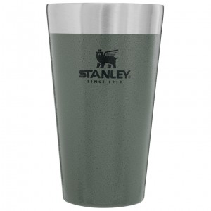 Stanley Adventure Stacking Stainless Steel Beer Pint | 16oz Tumbler Hammertone Green | SNM012983
