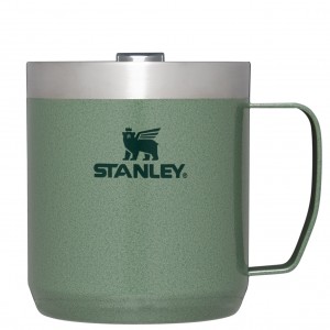 Stanley Classic Legendary Camp Mug | 12 OZ | Travel Tumbler Hammertone Green | GNM648751
