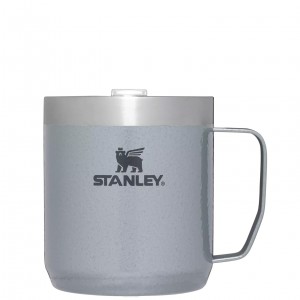 Stanley Classic Legendary Camp Mug | 12 OZ | Travel Tumbler Hammertone Silver | PHI279368