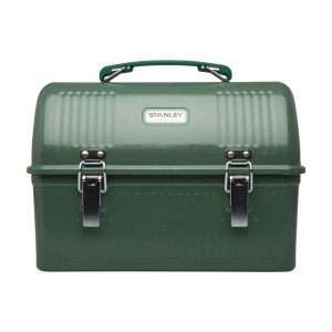 Stanley Classic Metal Lunch Box | 10 oz | Stainless Steel Hammertone Green | UZR028439