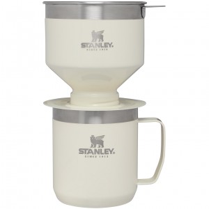 Stanley Classic Perfect-Brew Pour Over Set | Camp Coffee Maker Cream Gloss | KAJ397216
