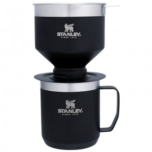 Stanley Classic Perfect-Brew Pour Over Set | Camp Coffee Maker Matte Black | XHR059261