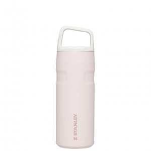Stanley IceFlow™ Bottle with Cap and Carry+ Lid | 16 OZ Rose Quartz Glimmer | HJV027641