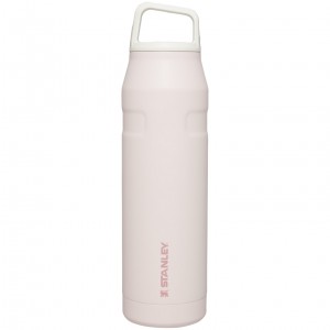 Stanley IceFlow™ Bottle with Cap and Carry+ Lid | 36 OZ Rose Quartz Glimmer | BAR368257