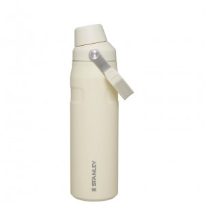 Stanley IceFlow Insulated Bottle with Fast Flow Lid | 24 OZ Cream Glimmer | UTL592370