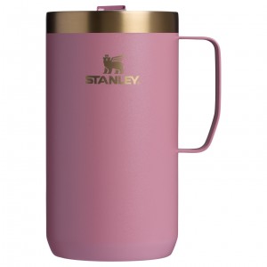 Stanley The Fall Refresh Stay Hot Camp Mug | 24 OZ Antique Pink | NPL932165