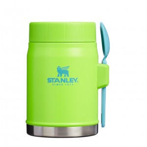 Stanley The Heat Wave Classic Legendary Food Jar + Spork | 14 OZ Bright Lime | MTC580346