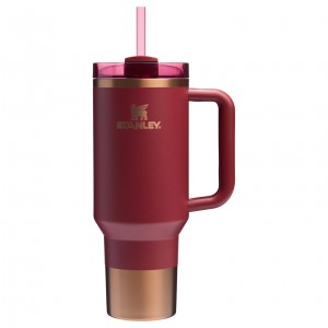 Stanley The Holiday Quencher H2.0 FlowState™ Tumbler | 40 OZ Gilded Pomegranate | NBD350879