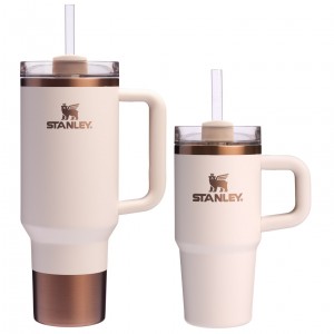 Stanley The Holiday Quencher H2.0 Samesies Sip Set | 40 OZ & 14 OZ Gilded Sugar | 40oz./14oz. | TVY603549