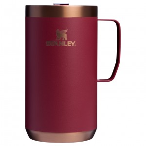 Stanley The Holiday Stay-Hot Camp Mug | 24 OZ Gilded Pomegranate | NTA961823