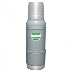 Stanley The Milestones Thermal Bottle | 1.1 QT | Vacuum Sealed, Double Wall 1960 Hammertone Silver | YOR260493