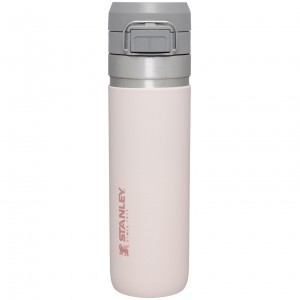 Stanley The Quick Flip Go Water Bottle | 24 OZ Rose Quartz | SOE508961
