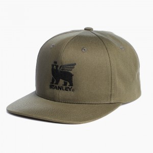Stanley The Stanley Bear Snapback Cap Olive | TNV260985