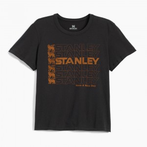 Stanley The Stanley Nice Day Women’s Boxy Tee Black | FHM281376