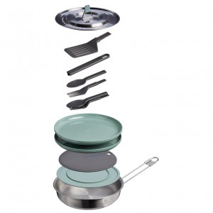 Stanley The Wildfare Core Fry Pan Cookset 12-piece set | 1 QT Shale | VTH706459