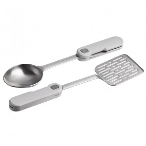 Stanley The Wildfare Pro Fold & Go Utensil Set | 2-piece set Pale Pebble | JPI260741